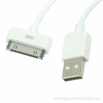 USB Cable for iPhone/iPad, Comes in Full White Color